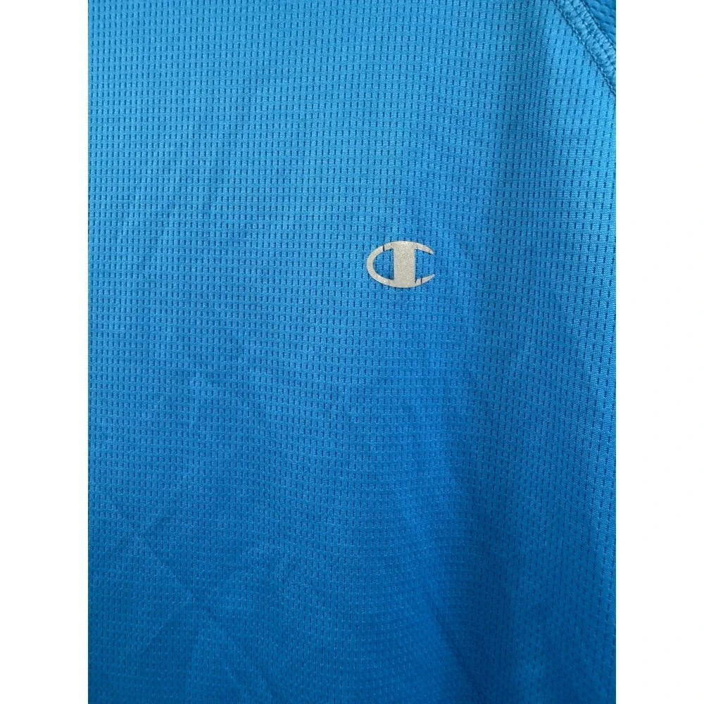Champion Double Dry T-Shirt Athletic Activewear Gym Blue XL - Picture 3 of 8